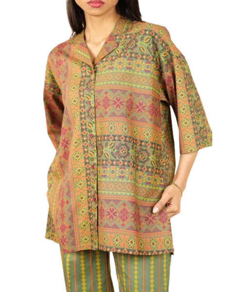 2 Piece Stitched Floral Dress