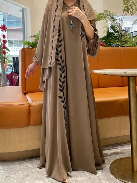 Black Lace Abaya
