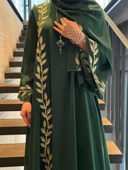 Black Lace Abaya