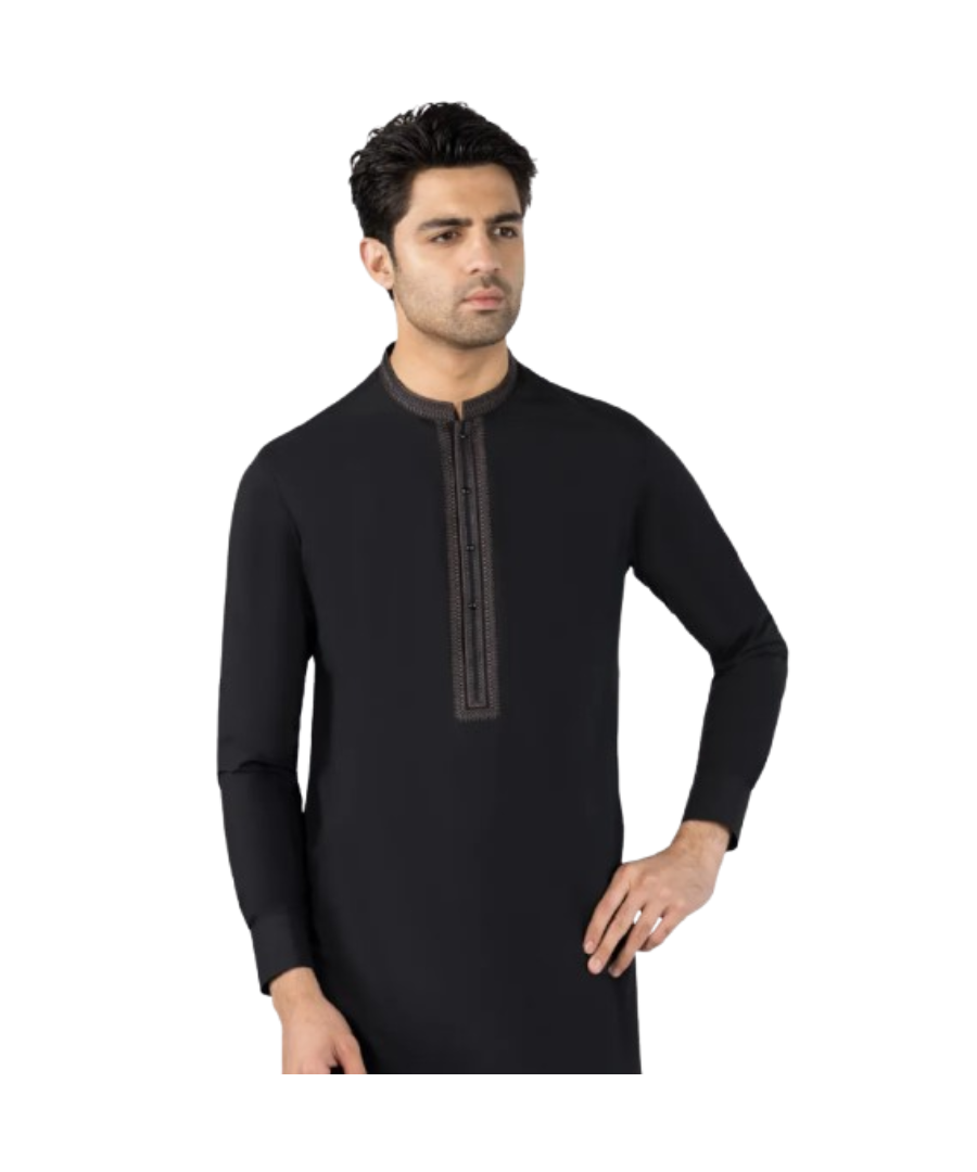 BLACKSEMI-FORMAL KAMEEZ SHALWAR