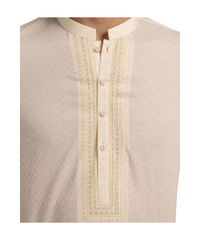 CREAM COTTON FORMAL KURTA