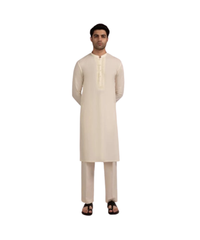 CREAM COTTON FORMAL KURTA