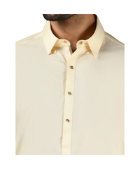 Cream Cotton Formal Kameez Shalwar