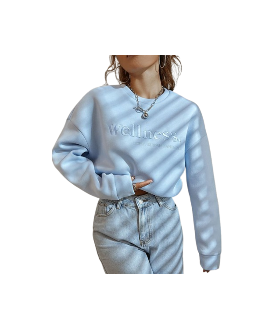 Drop Shoulder Embroidered Hoodie