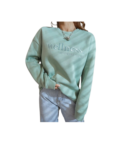 Drop Shoulder Embroidered Hoodie