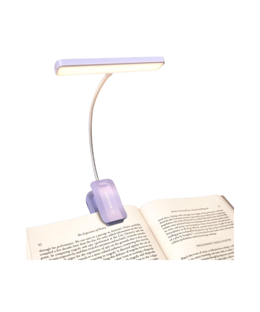 Eye Care Book Lamp With Rechargeable Clip