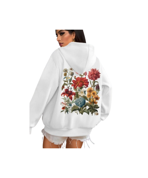 Floral Women's Long Sleeves Hoodie