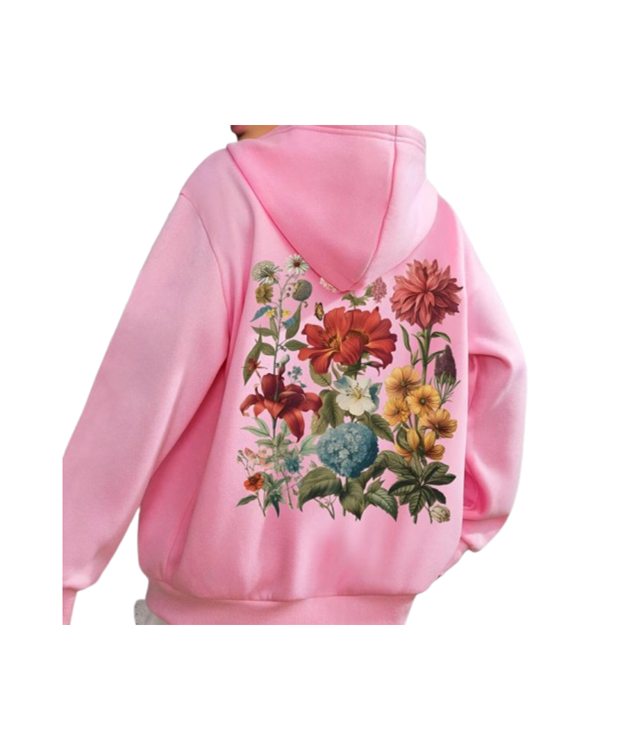 Floral Women's Long Sleeves Hoodie