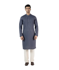 GREY BLENDED FORMAL KURTA
