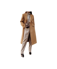 Ladies Solid Long Color Coat