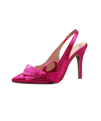 Open Back Patent Leather High Heel