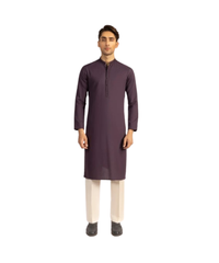 PURPLE BLENDED SEMI-FORMAL KURTA