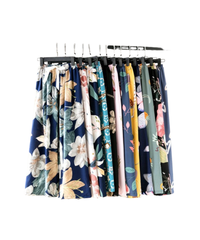 Pleated Floral Pants