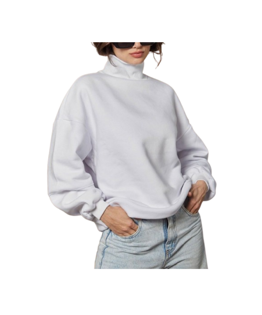 Turtleneck Pullover Hoodie
