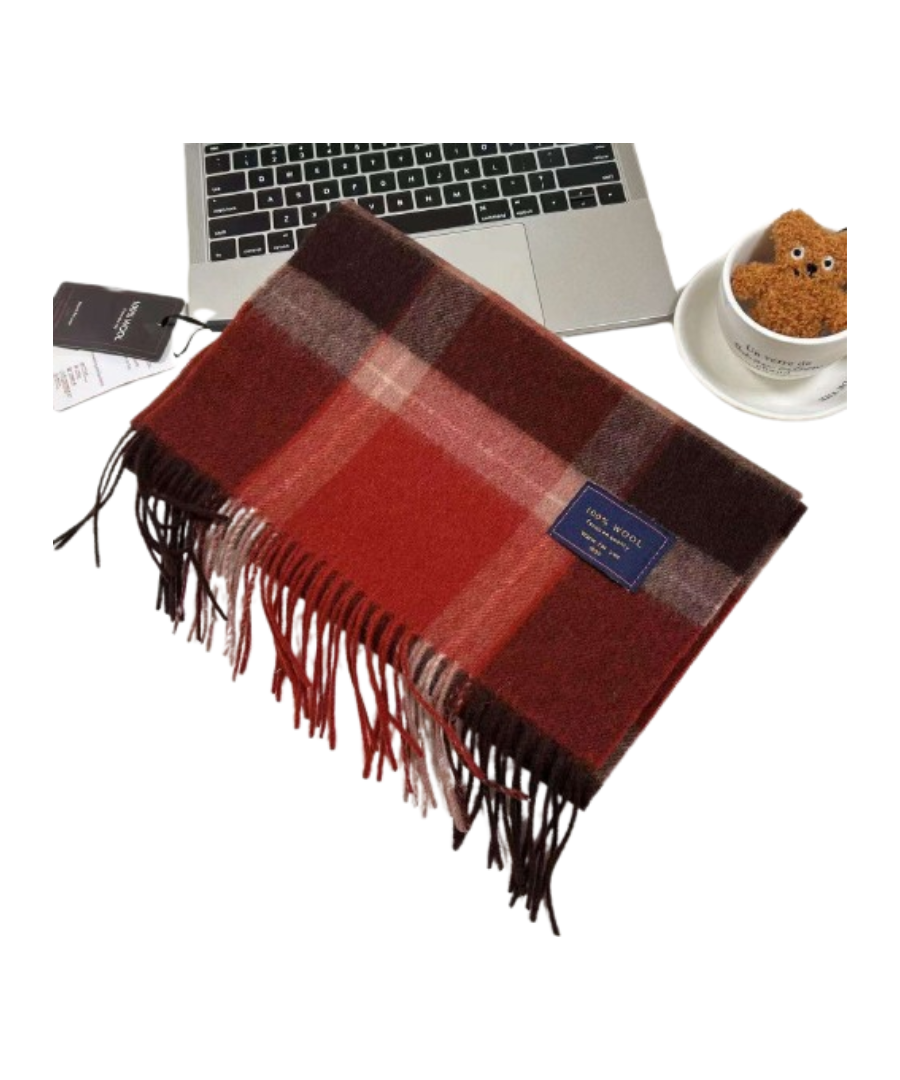 Striped Winter Shawl