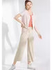 Women Ankle-Length Wide Leg Trouser