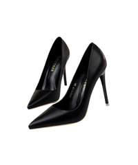 genuine leather high heels